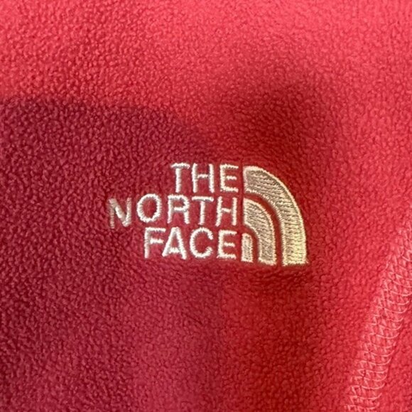 The North Face Women’s TKA 100 Fleece Full-Zip Hoodie Jacket Sz S Pink Red - Picture 9 of 11